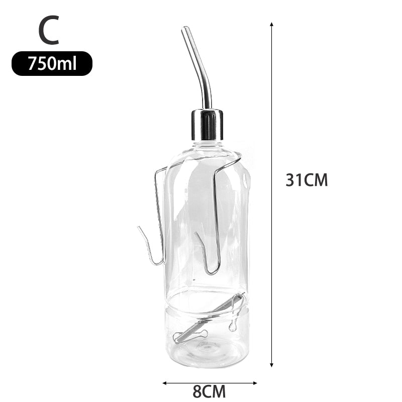 Rabbit Plastic Water Feeder Bottle Hanging Auto Dispenser Drinker Hamster Small Pets Drinking Stainless Steel Head Pipe Fountain