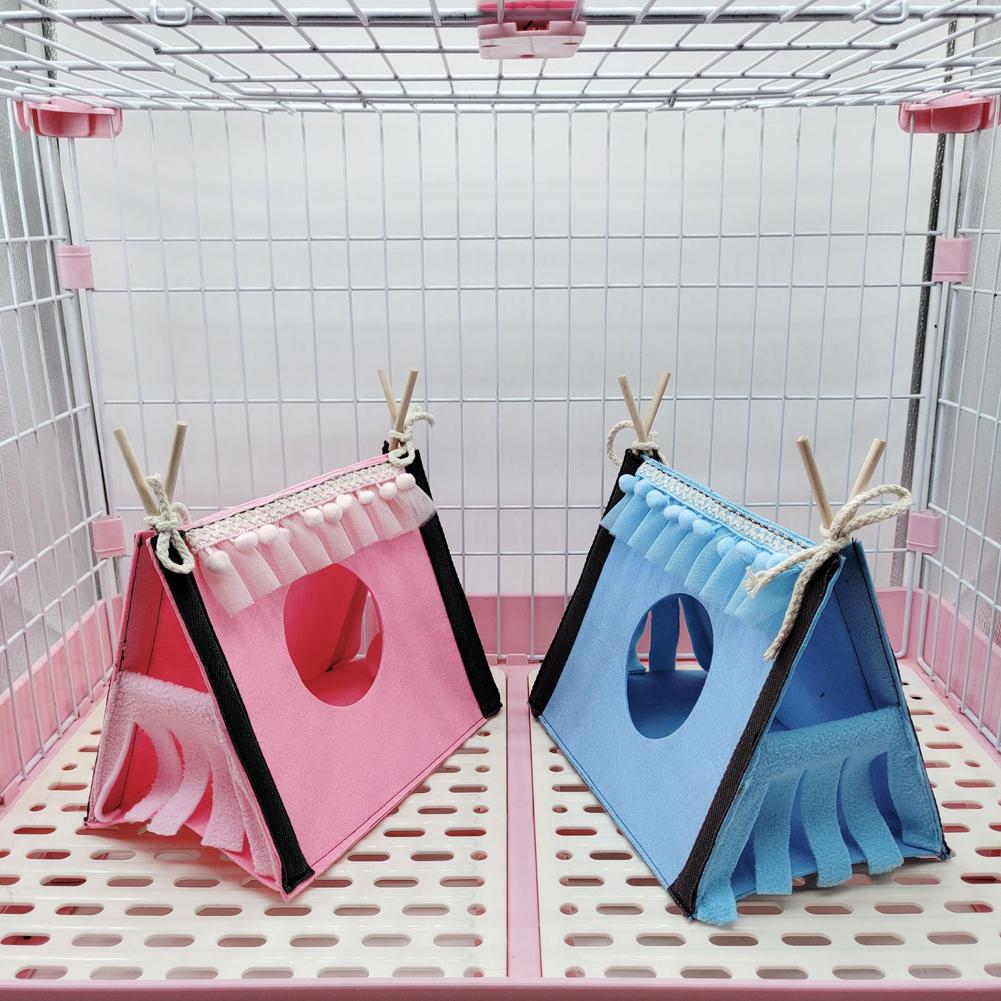 Pet Rabbit Tent House Hideout Hamster Nest Corner Hideaway For Squirrel Gliding Chinchilla Guinea Pig