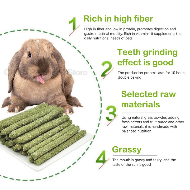 300g Small Pet Chew Toys Hay Treats For guinea pig Rabbit Hamster Gerbil Teeth Cleaning Toys Teething Stick Toy Set Pet Supplies