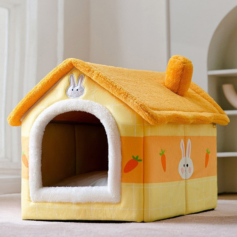 HOOPET New Style Dog House Double Roof Animal Shape House for Cats Small Dogs Pet Comfortable Sleeping Bed Cat Nest Bed Supplies