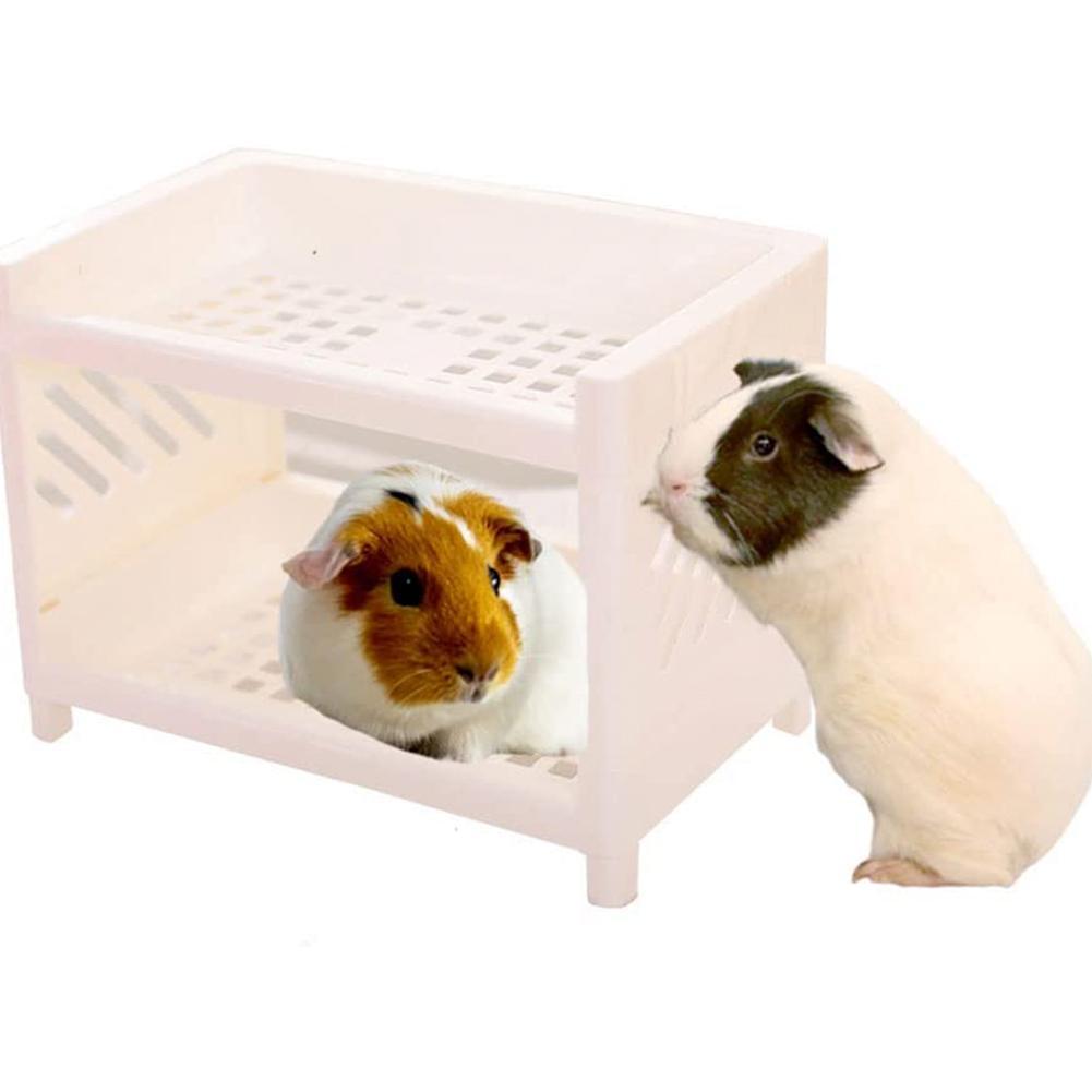 Pet Bunk Bed Easy To Install Hideout Corner For Guinea Pig Hamster Small Animal (without Cushion)