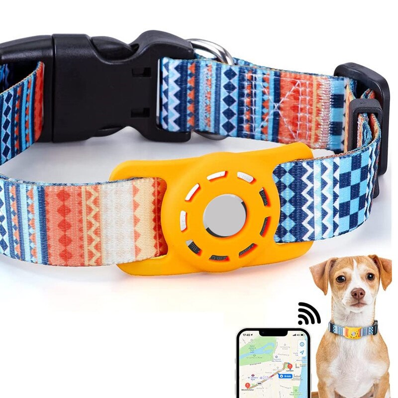 Adjustable Case For Apple Air Tag Dog Collar Holder Protective Airtag Holder Case for Pets Dog Cat Collar GPS Trackers Holder