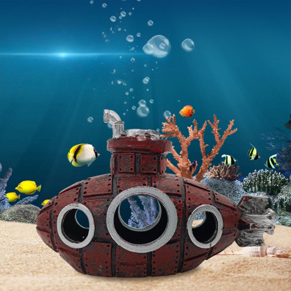 Hollow Fish Shrimp Shelter Cave Artificial Ornaments Layout Prop Aquarium Fish Tank Landscaping Decor