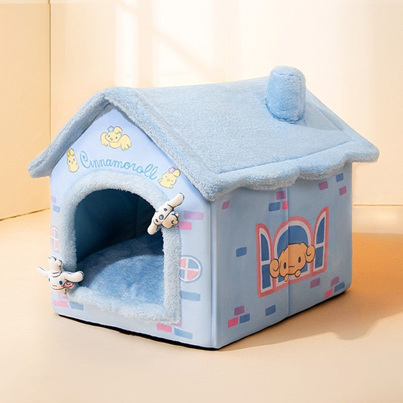HOOPET New Style Dog House Double Roof Animal Shape House for Cats Small Dogs Pet Comfortable Sleeping Bed Cat Nest Bed Supplies