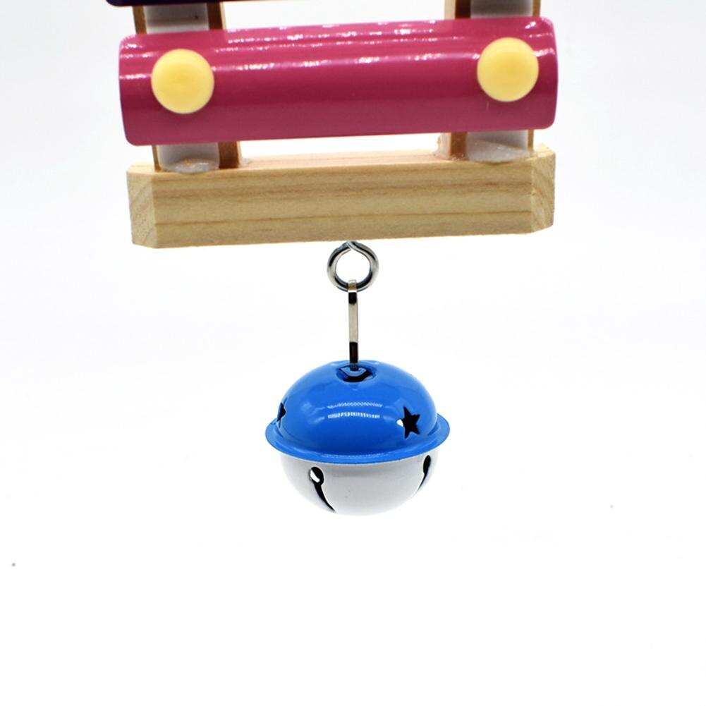 Bird Colorful Hanging Xylophone Toy Bird Cage Accessories With Bells For Chicken Bird Parrot Parakeet Budgies