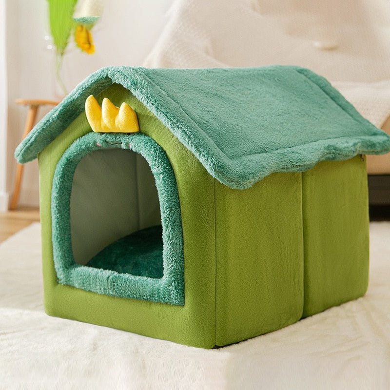 HOOPET New Style Dog House Double Roof Animal Shape House for Cats Small Dogs Pet Comfortable Sleeping Bed Cat Nest Bed Supplies