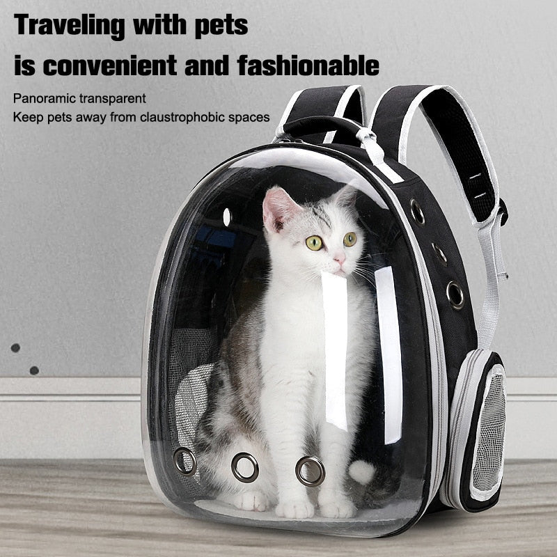 18Colors Carrier for Cat Puppy Breathable Portable Pet Bag Stroller Carrying Backpack Transparent Space Backpack Travel Products