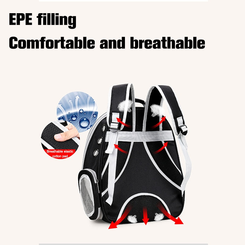18Colors Carrier for Cat Puppy Breathable Portable Pet Bag Stroller Carrying Backpack Transparent Space Backpack Travel Products