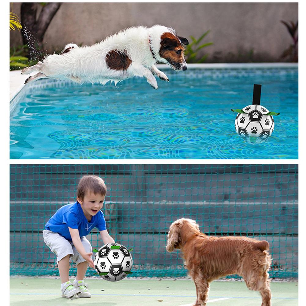 Pet Dog Football Toys Multi-functional Bite-resistant Dog Outdoor Interactive Training Toys Chew Toy