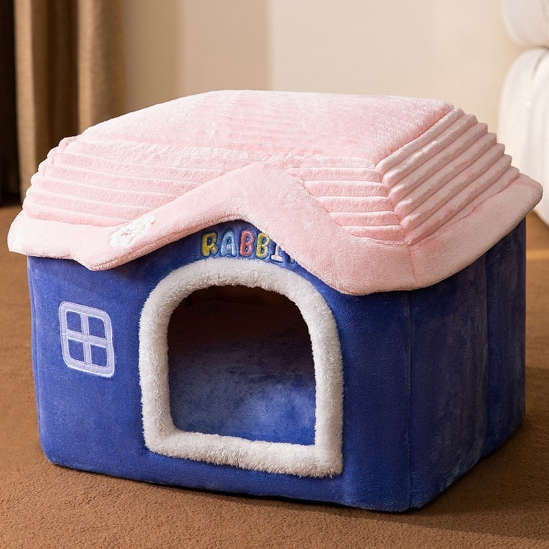 HOOPET New Style Dog House Double Roof Animal Shape House for Cats Small Dogs Pet Comfortable Sleeping Bed Cat Nest Bed Supplies