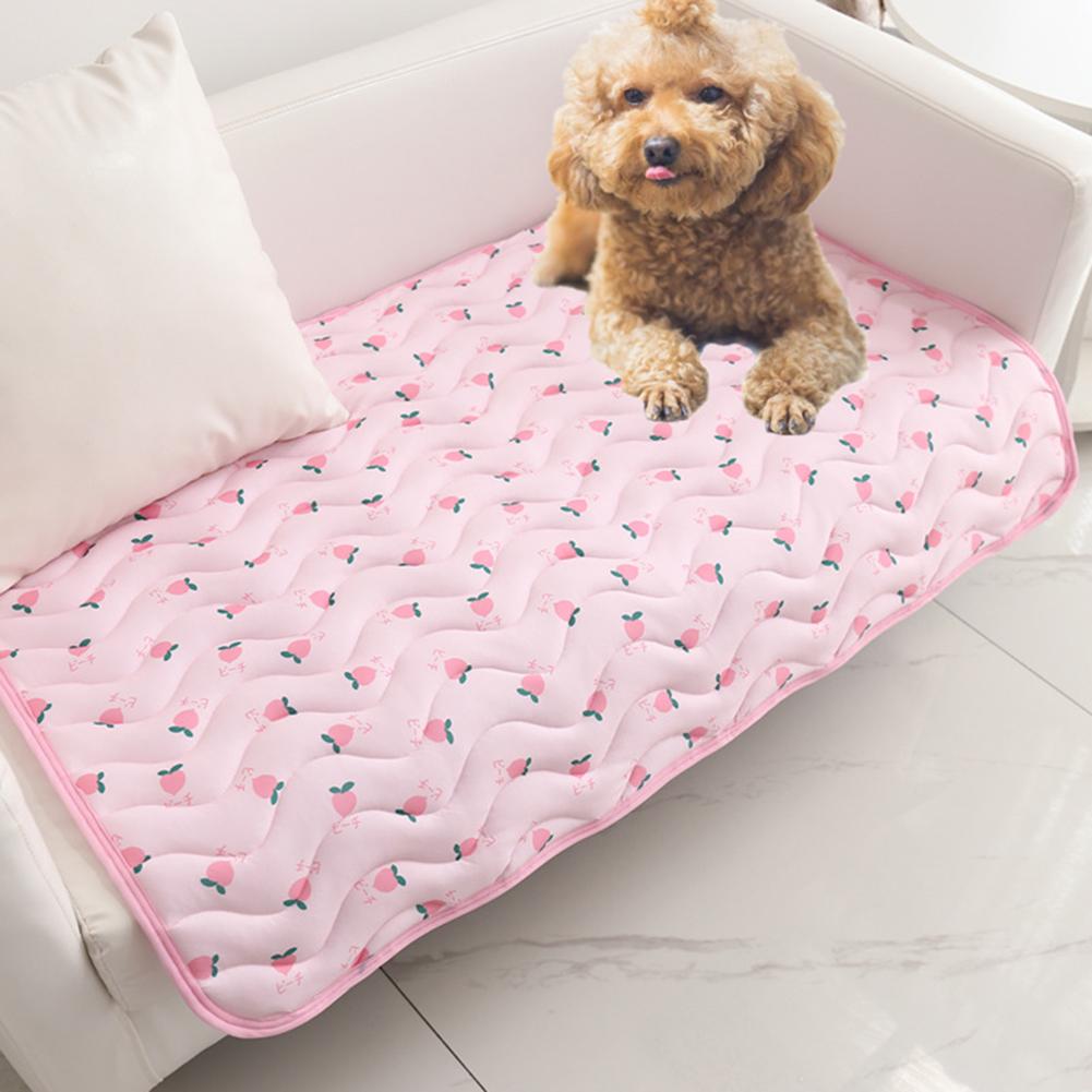 Pet Cooling Mat Ice Pad Comfortable Breathable Ice Silk Seat Cushion Pet Summer Supplies For Dogs Cats