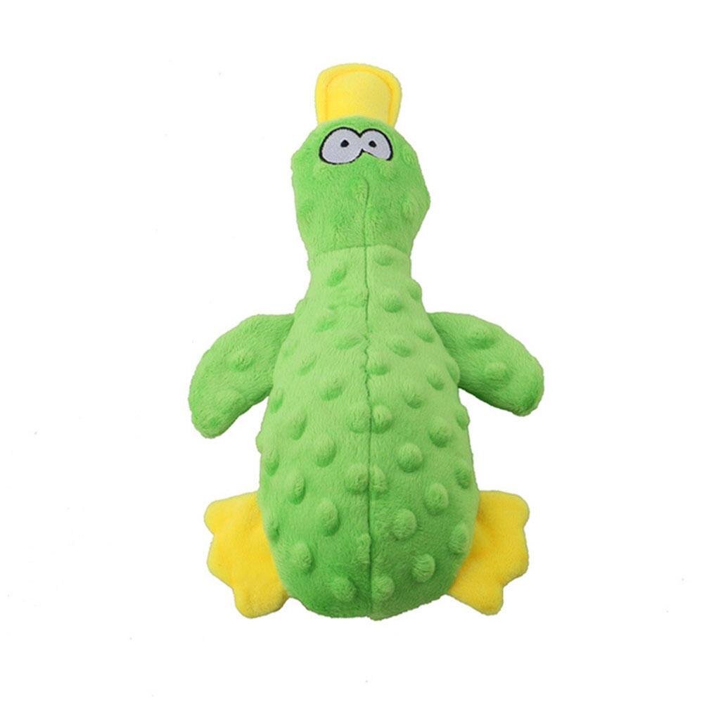 Pet Plush Duck Bite-resistant Interactive Stuffed Squeaking Toys Molar Chew Toys Cat Dog Supplies