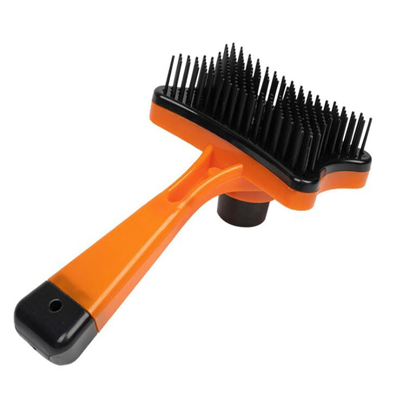 Pet Hair Remover Dog Cat Loose Hair Comb Plastic Shedding Hair Grooming Tool Brush Self Cleaning Massage Brush For Tangled Hair
