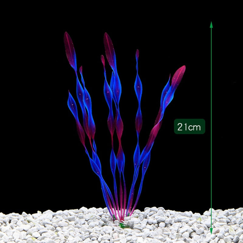 Artificial Seaweed Water Plants for Aquarium Plastic Fish Tank Plant Water Weeds Ornament Grass Viewing Decorations Accessories