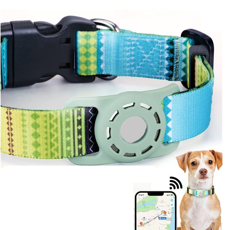 Adjustable Case For Apple Air Tag Dog Collar Holder Protective Airtag Holder Case for Pets Dog Cat Collar GPS Trackers Holder
