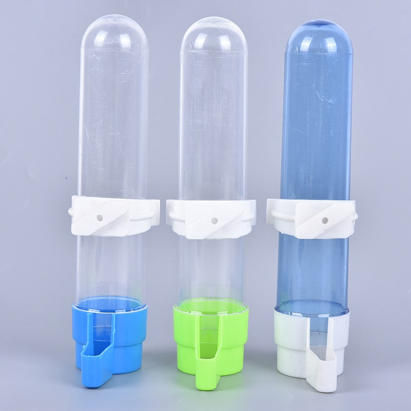 Bird Water Drinker Parrot Waterer Feeder with Clip Auto-Dispenser Bottle Drinking Cup Bowl For Pet Parrot Cage Pet Bird Supplies
