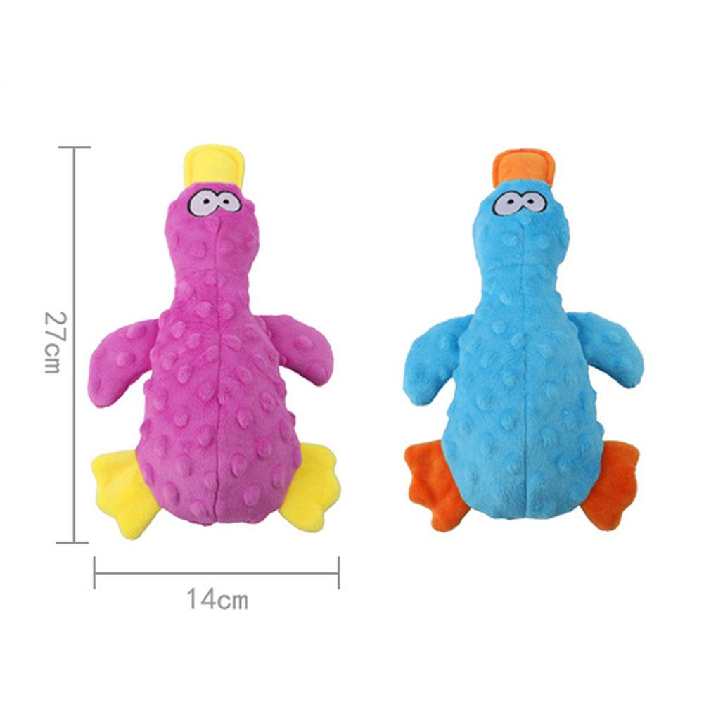 Pet Plush Duck Bite-resistant Interactive Stuffed Squeaking Toys Molar Chew Toys Cat Dog Supplies