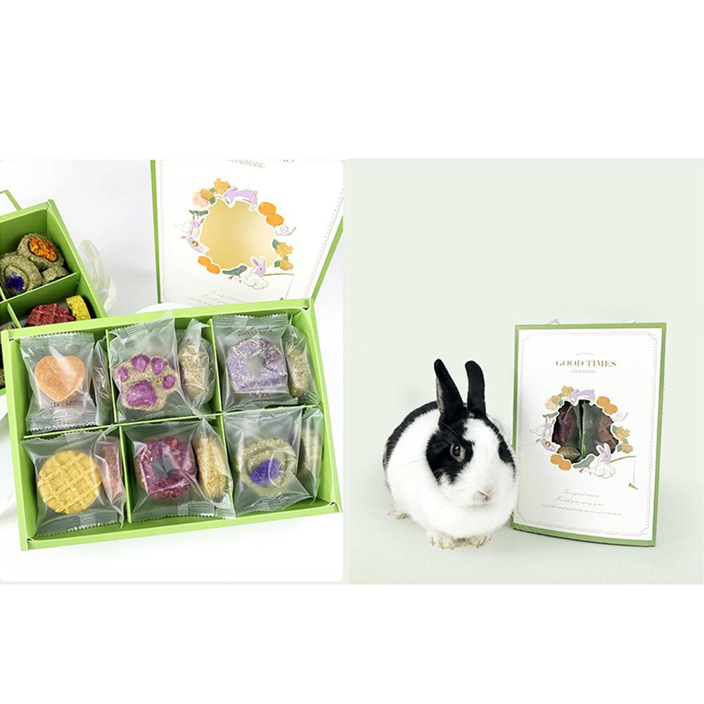 Rabbit Grinding Teeth Grass Cake Molar Chew Bite Toy Snack Accessories For Guinea Pig Chinchilla Hamsters