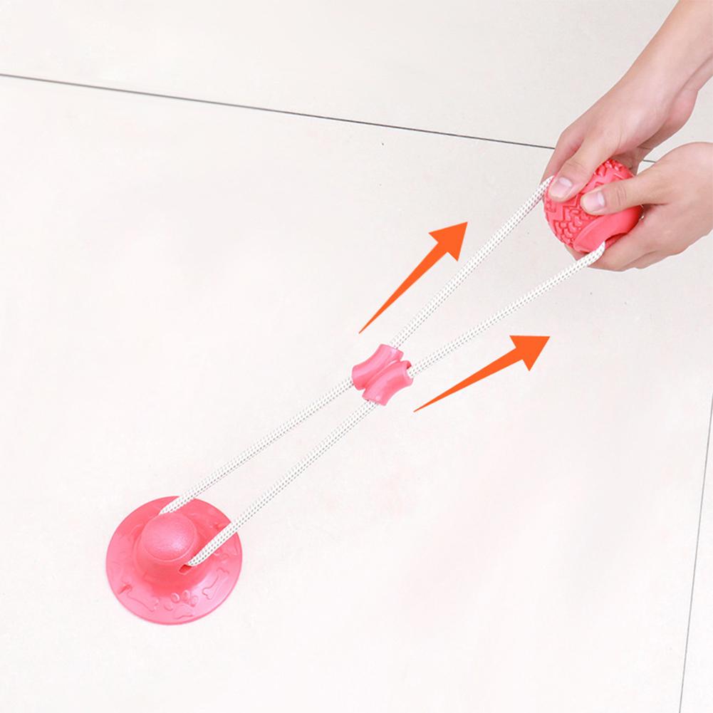 Pet Suction Cup Elastic Pull Rope Toy Wear-resistant Bite-resistant Teeth Cleaning Chewing Toys Pet Supplies