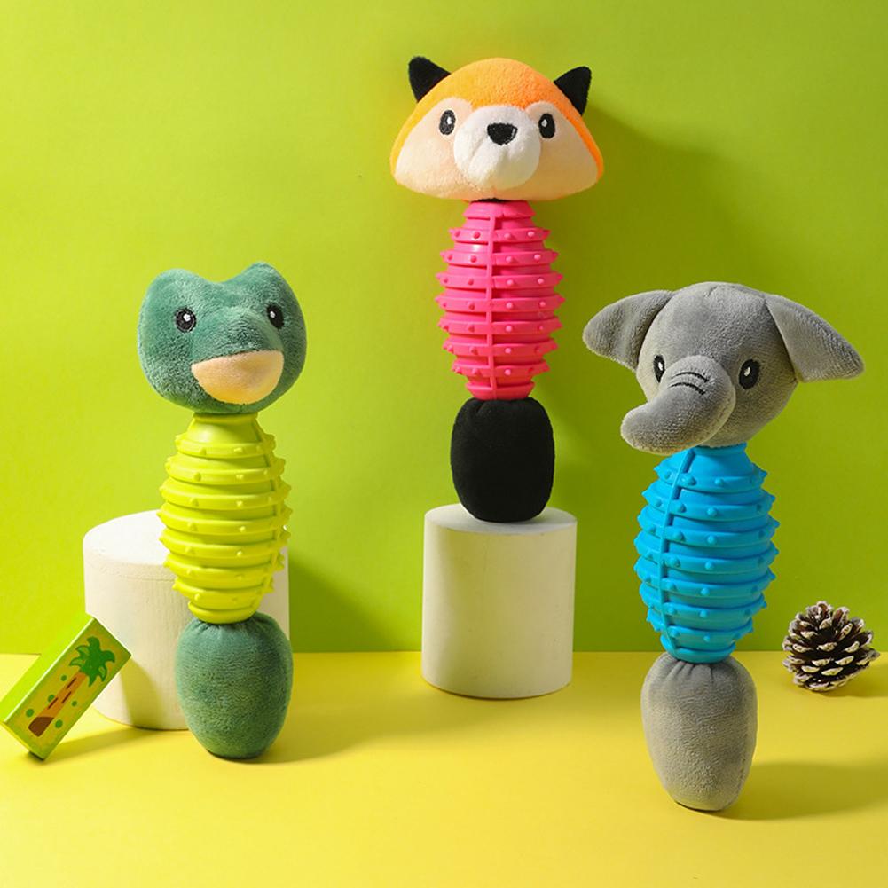 Pet Dog Plush Toys With Tail Bite-resistant Sounding Paper Interactive Toys Pet Supplies For Relieve Boredom