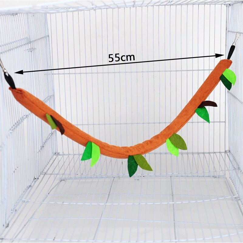 Flannel Pet Hammock Drill Barrel Hamsters Nest Guinea Pigs Small Pet Hanging Bed Comfortable Soft Cage Swing Accessories