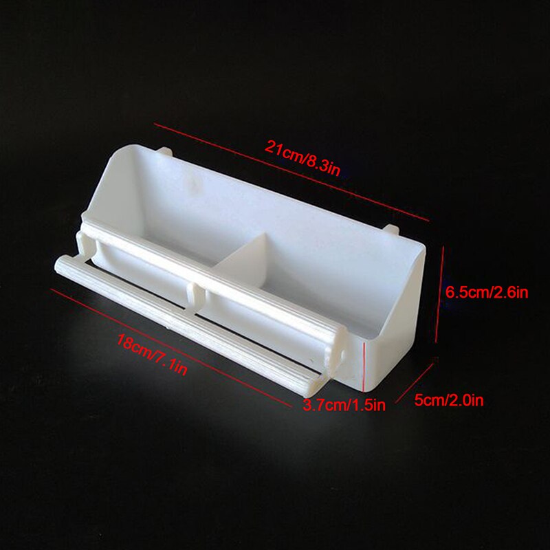 Transparent ABS Bird Feeder Cage Box Parrot Seed Feeding Box Hanging Food Container for Parakeet Pet Bird Supplies Accessories