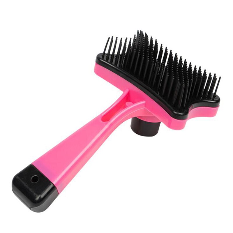 Pet Hair Remover Dog Cat Loose Hair Comb Plastic Shedding Hair Grooming Tool Brush Self Cleaning Massage Brush For Tangled Hair