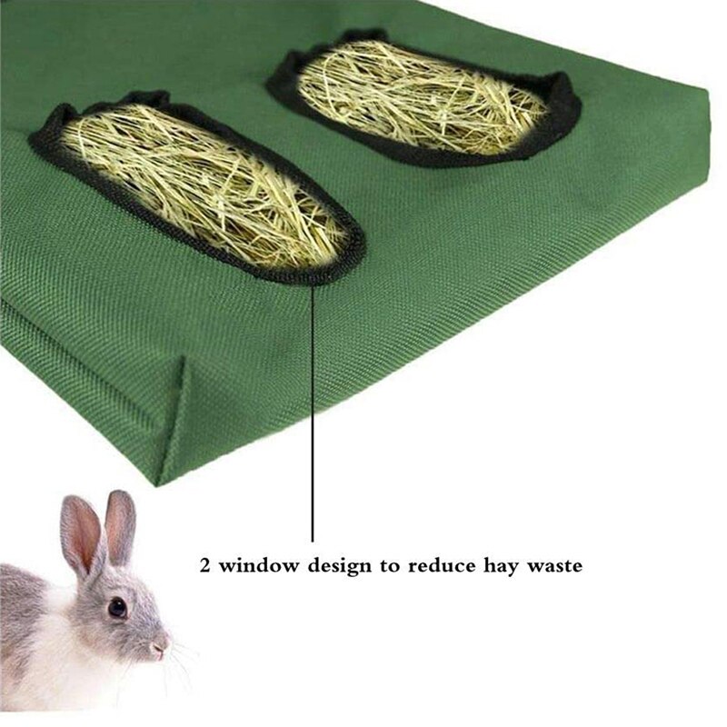 7 Colors Hay Bag Hanging Pouch Feeder Holder Feeding Dispenser Container for Rabbit Guinea Pig Small Animals Pet
