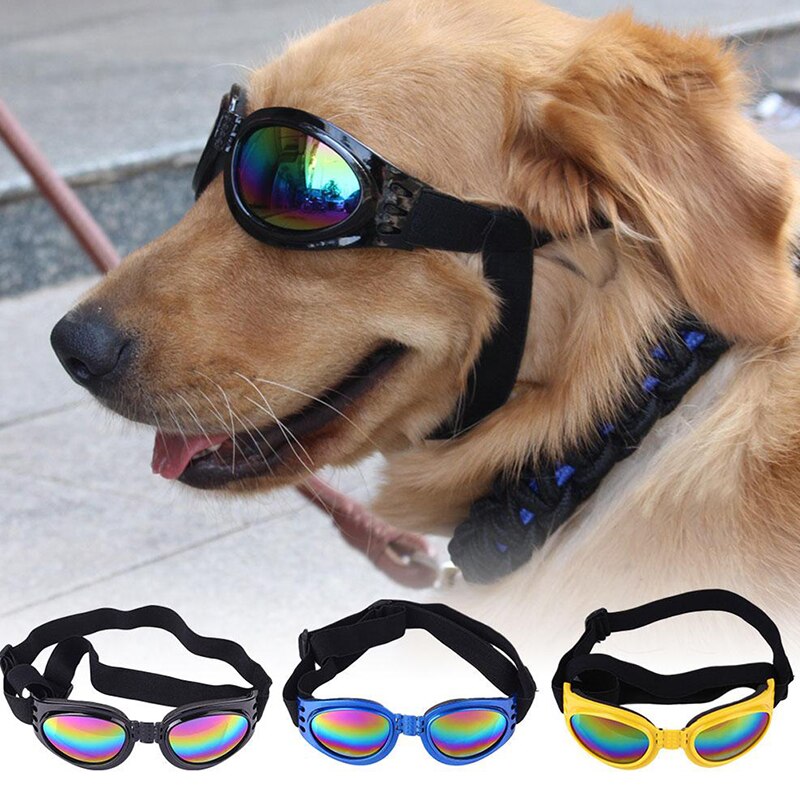 1PC Foldable Dog Sunglasses Dustproof Sunscreen Anti-Uv Goggles Eye Shades Pet Glasses for Puppy Dog Supplies Accessories