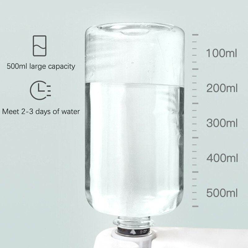 2 IN 1 Pet Cat Bowl Feeder Drinker Dog Puppy Bowl 500ml Fountain Automatic Water Bowl Dispenser Elevated Cat Dish Supplies 7Type