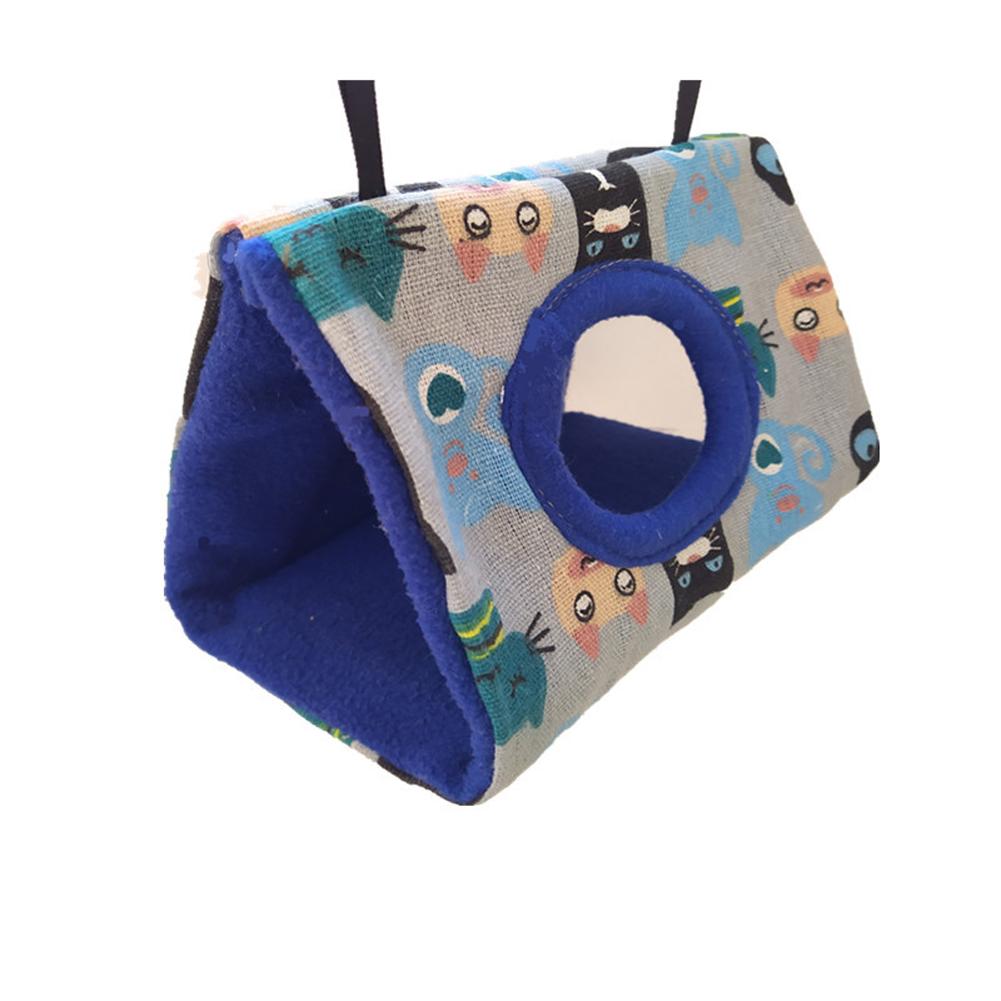 Birds Hanging Hammock Soft Comfortable Parrot Triangular Cotton Nest With Hole For Lovebird Budgerigar Cockatiel