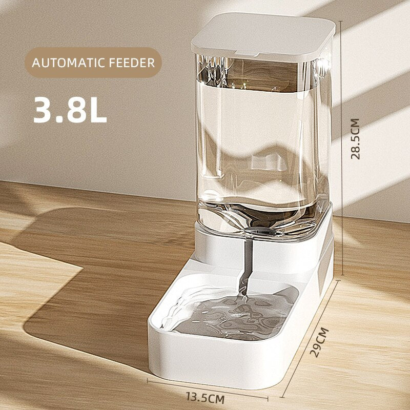 HOOPET Dog Feeder Cat Automatic Feeding Water Bowl Transparent Pet Food Storage Dispenser Container Puppy Kitten Accessories