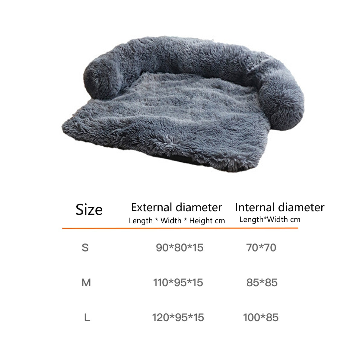 Removable Pet Dog Bed Plush Large Dogs House Sofa Mat Winter Warm Pets Bed Pad Washable Dog Cushion Blanket Sofa Cover