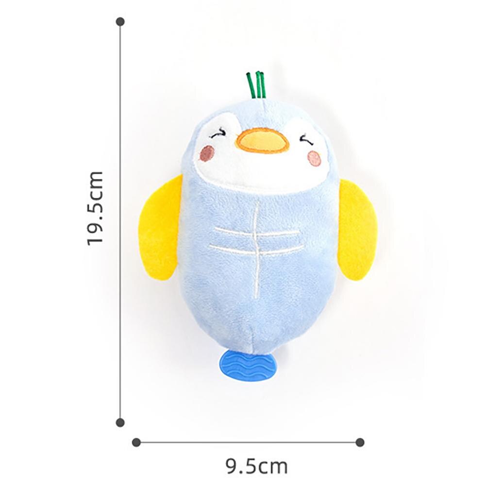 Pet Dog Cartoon Penguin Shape Plush Toy Bite-resistant Cotton Rope Pet Chew Squeak Toys Pet Products