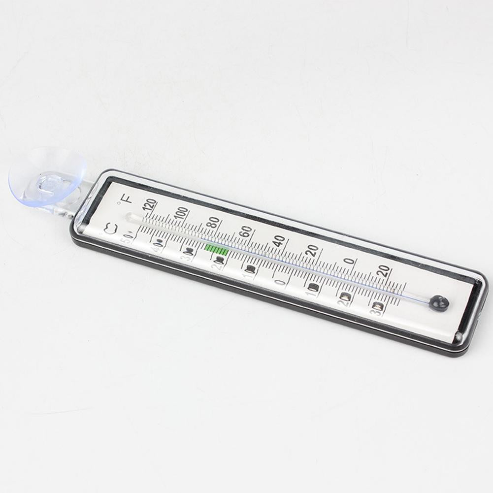 Fish Tank Thermometer Waterproof Suction Cup Anti-collision Water Temperature Gauge With Clear Scale (random Color)