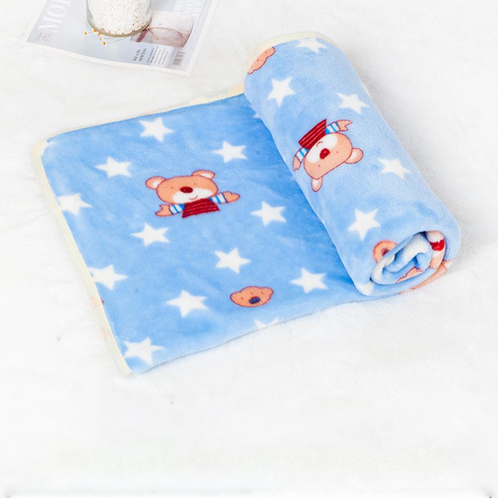 Pet Soft Flannel Blanket Warm Comfortable Anti-skid Sleeping Blanket Pet Supplies For Cats Dogs