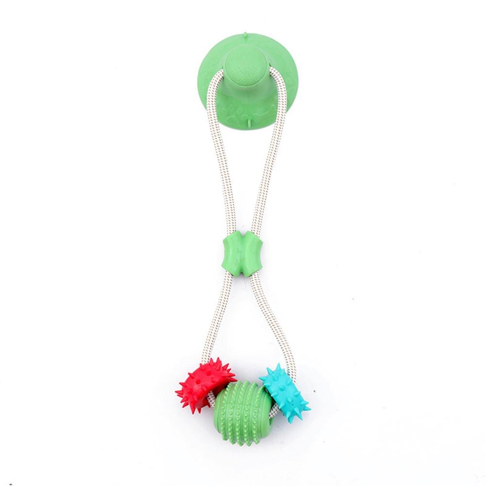 Pet Suction Cup Elastic Pull Rope Toy Wear-resistant Bite-resistant Teeth Cleaning Chewing Toys Pet Supplies