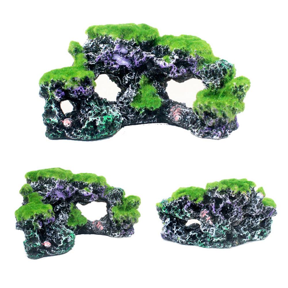 Simulation Moss Coral Reef Artificial Ornaments Resin Rockery Fish Tank Aquarium Landscaping Decoration