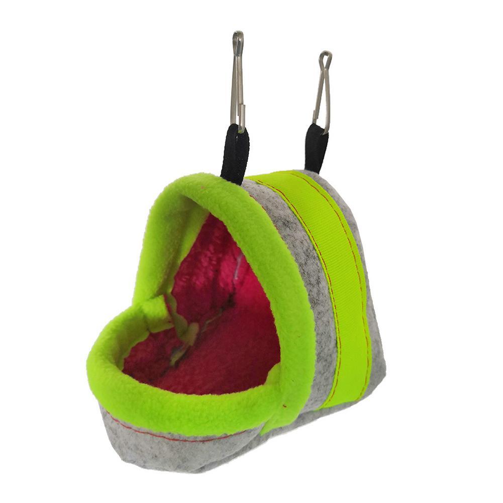 Birds Winter Warm Cotton Nest Sleeping Bag With 2 Hooks For Parrot Hamster Chinchilla Squirrel Hedgehog