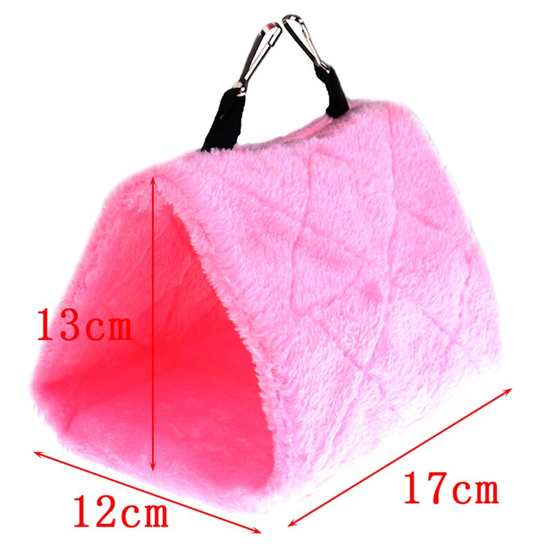 Winter Warm Bird Nest Parrot Budgerigar Flannel Cotton Nest For Hammock Cage Hut Tent Bed Hanging Cave Small Pets Bird Supplies