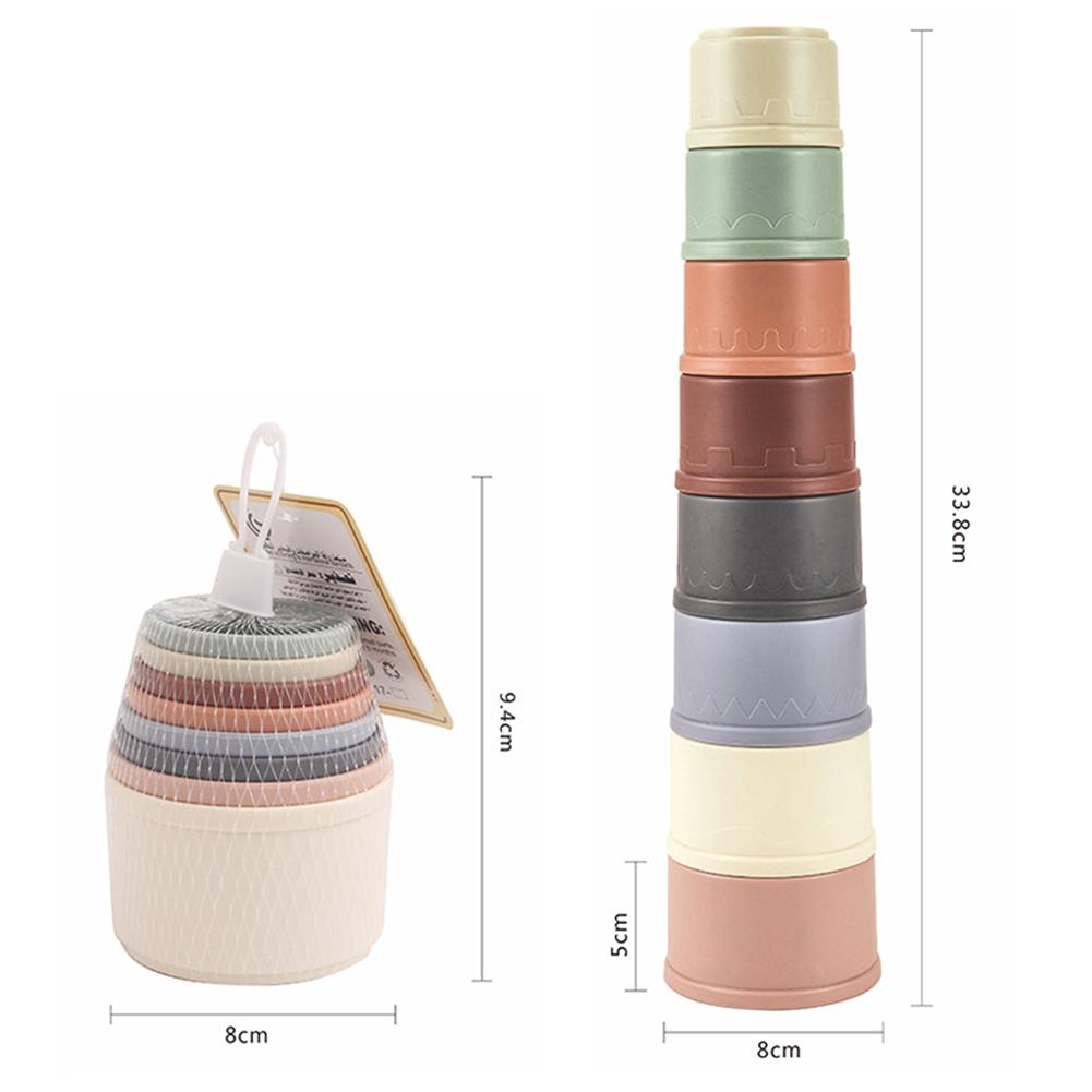 Stacking Cups Toy For Rabbits Multi-colored Reusable Small Animals Puzzle Toys For Hiding Food Playing