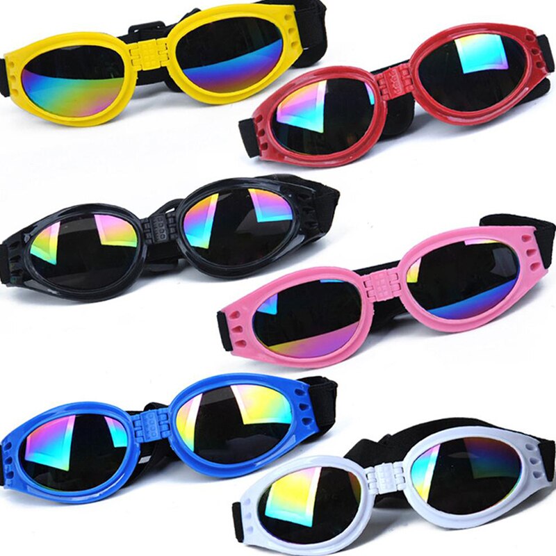 1PC Foldable Dog Sunglasses Dustproof Sunscreen Anti-Uv Goggles Eye Shades Pet Glasses for Puppy Dog Supplies Accessories