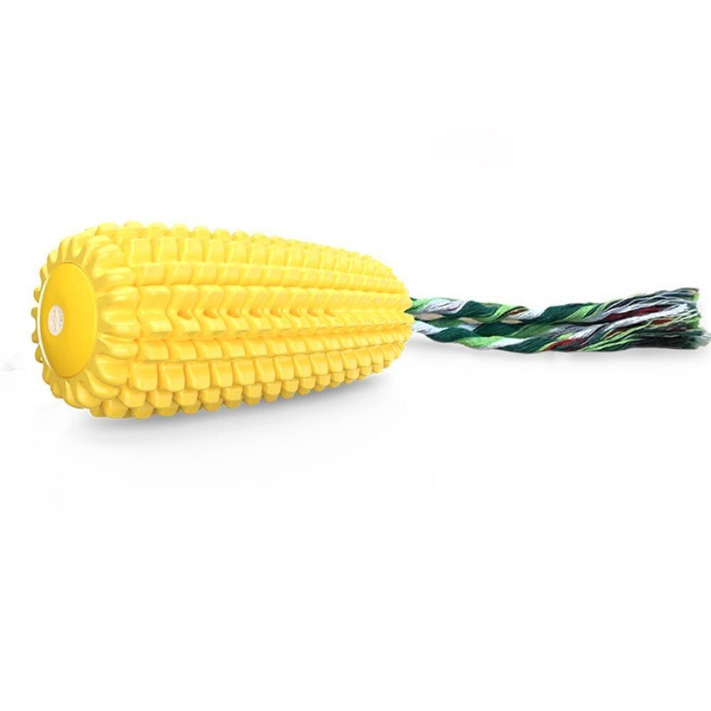 Dog Corn Toothbrush Chew Toy Puppy Toys Cleaning Natural Rubber Toothpick Dental Care Toothbrush Relieve Stress Pet Supplies