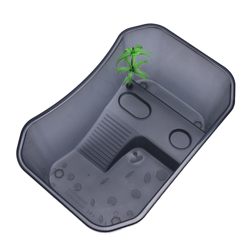 Baby Turtle Tank Aquarium Terrapin Lake With Platform Plant Tank For Small Reptile Turtle Reptile Habitat Crab Tank Accessories