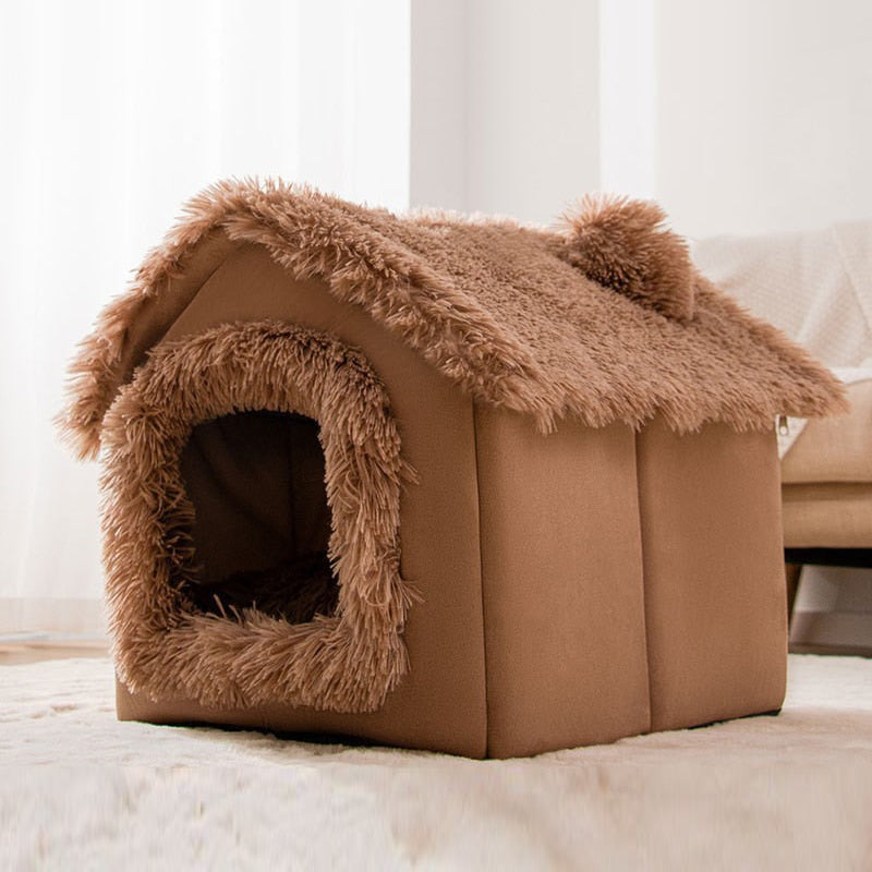 HOOPET New Style Dog House Double Roof Animal Shape House for Cats Small Dogs Pet Comfortable Sleeping Bed Cat Nest Bed Supplies