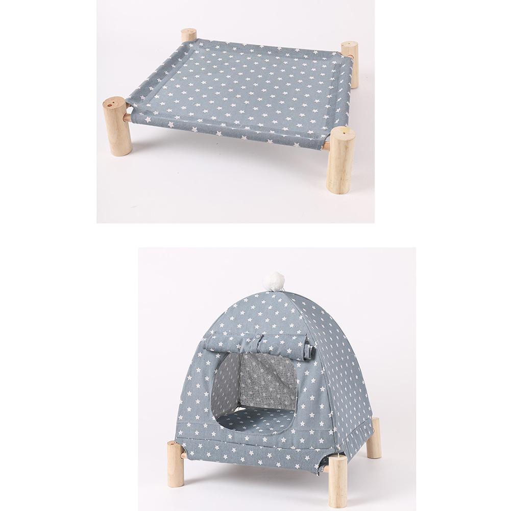 Cat Dog Kennel Pet Camp Bed Small Tent Summer Breathable Removable Washable Cat Mat House Pets Supplies
