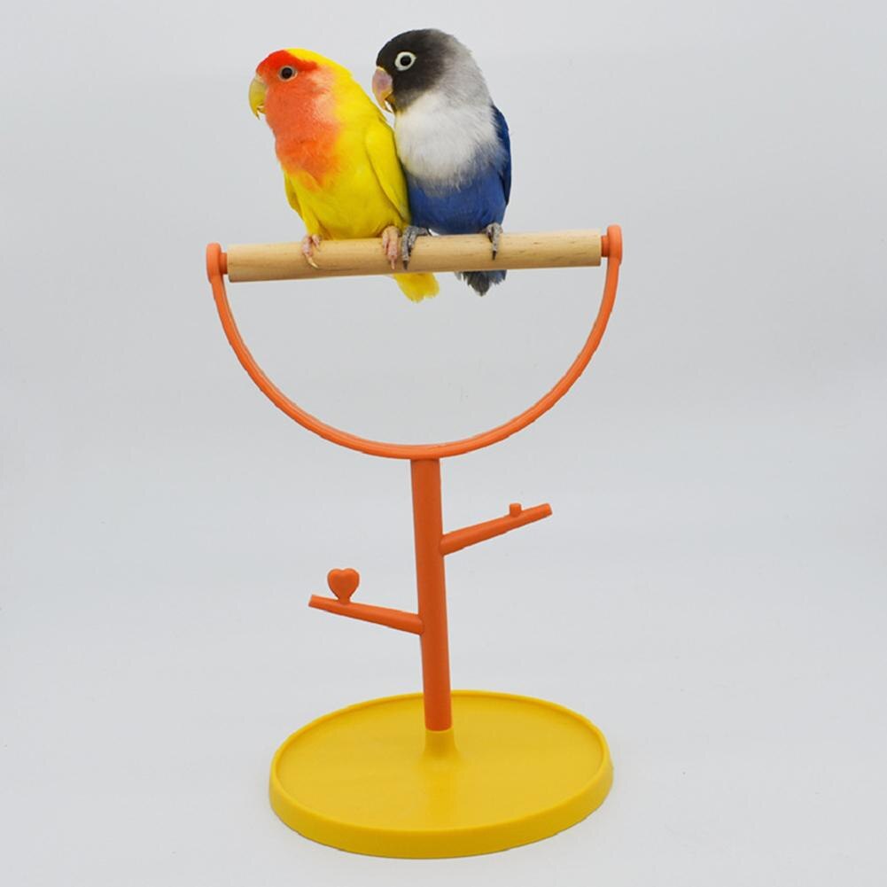 Bird Perch Rest Stand Desktop Training Platform Playstand Portable Bird Cage Toys Bird Supplies