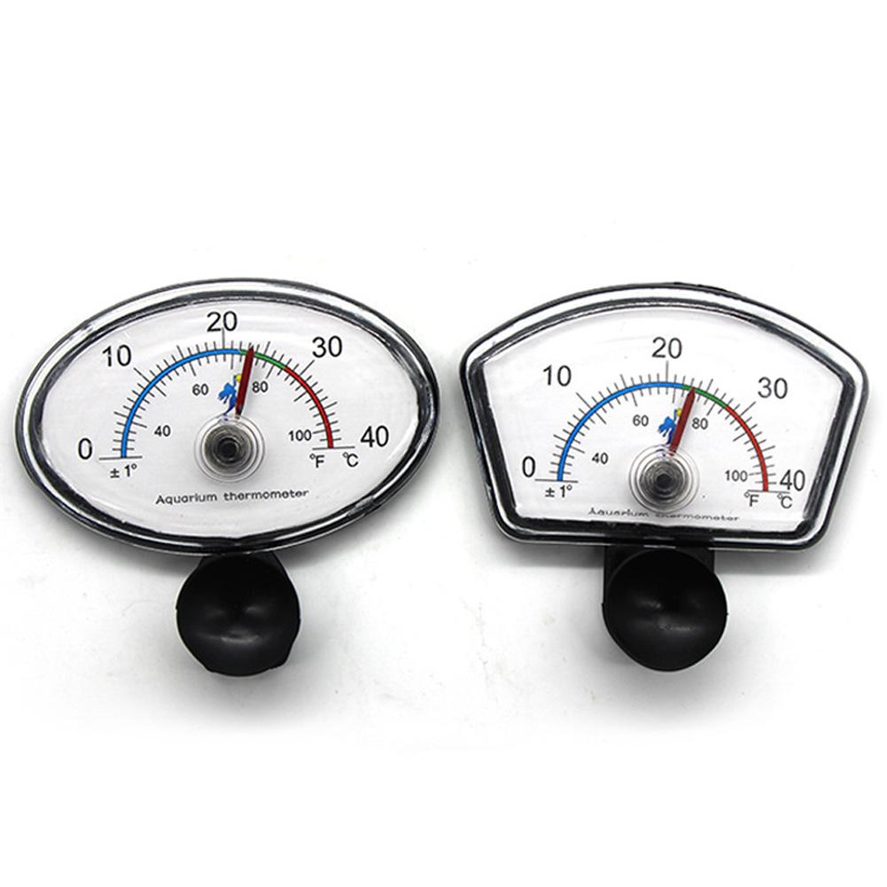 Ultrasonic Thermometer Pointer High Precision Aquarium Fish Tank Temperature Meter With Suction Cups