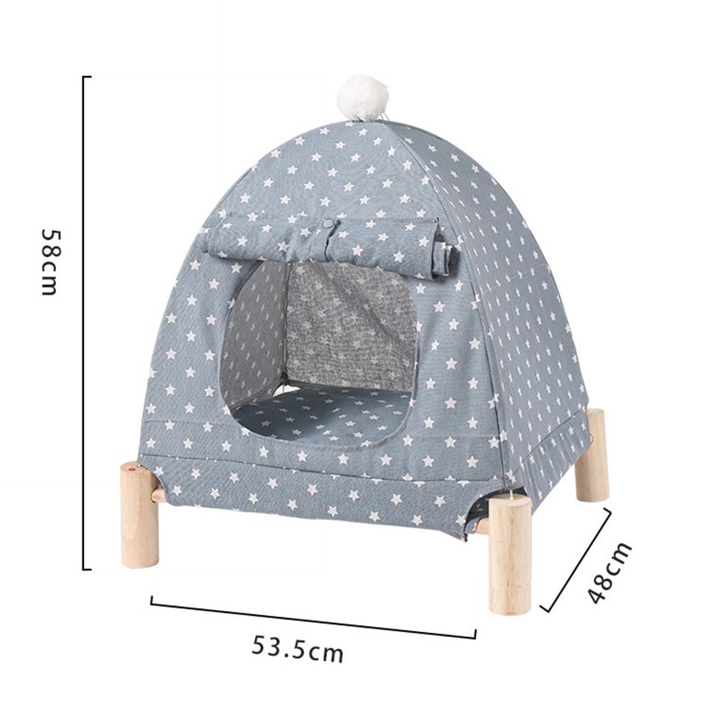 Cat Dog Kennel Pet Camp Bed Small Tent Summer Breathable Removable Washable Cat Mat House Pets Supplies