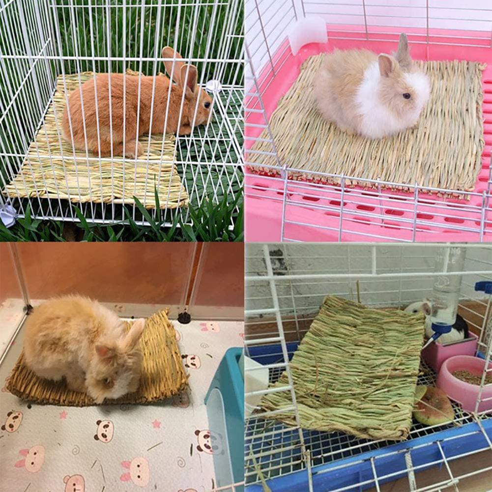 Straw Woven Pet Chew Mat Pad Pet House Cage Accessories For Hamster Rabbit Chinchilla Guinea Pig